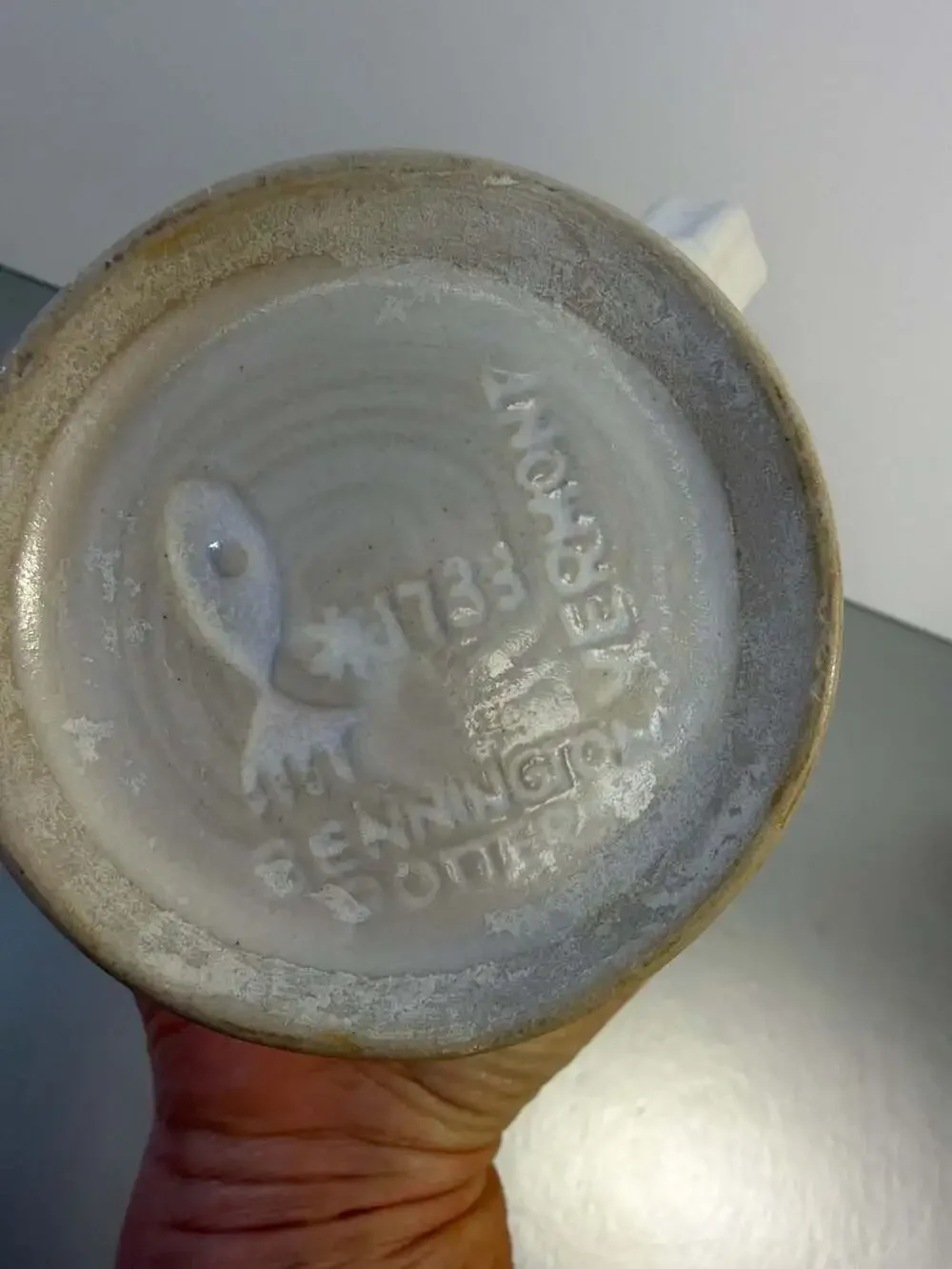 Vintage Shaving Lot: Bennington Potters #1733 Mug, Ever-Ready 200T Brush, German